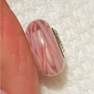 Pandora Breast Cancer murano glass bead